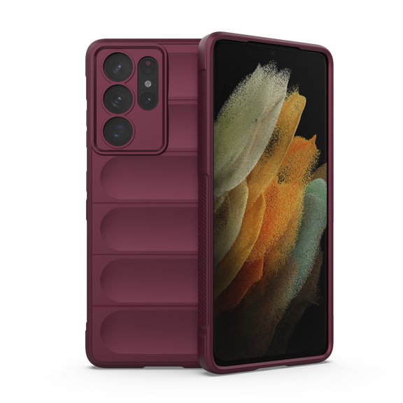 For Samsung Galaxy S21 Ultra 5G Magic Shield TPU + Flannel Phone Case For Samsung Galaxy S21 Ultra 5G