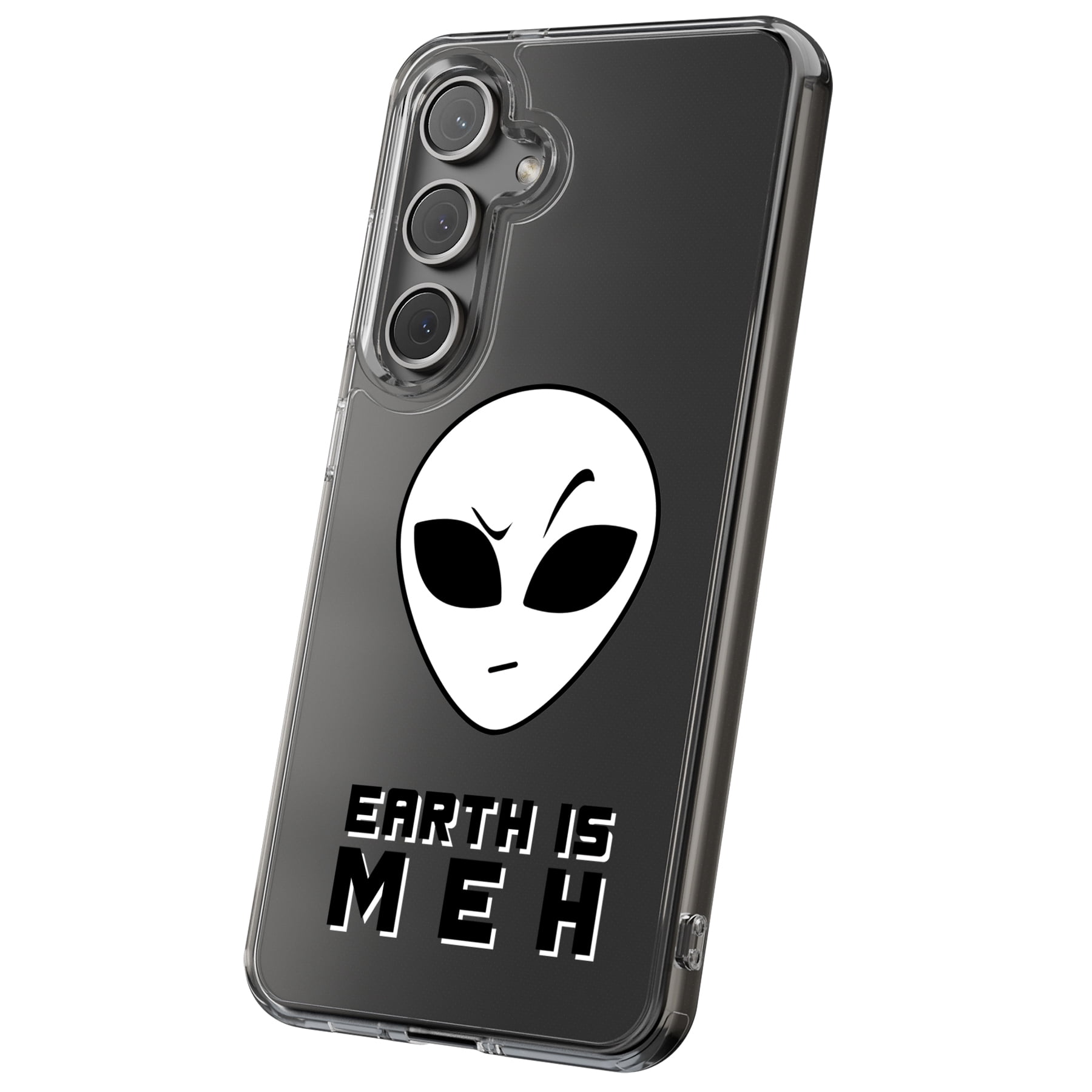 For Samsung Galaxy S21 Ultra, Hybrid Clear, Earth Meh Alien Print, USA ...