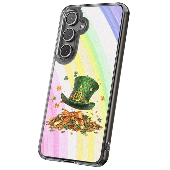 For Samsung Galaxy S21 Ultra, Hybrid Clear, St Patrick 2 Print, USA