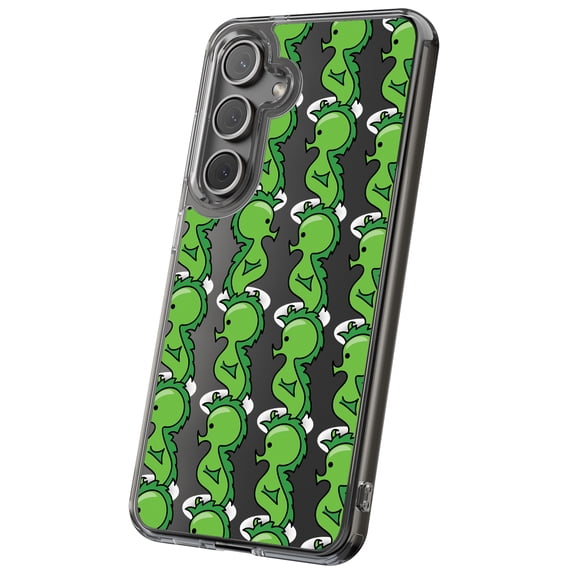 For Samsung Galaxy S21 Ultra, Hybrid Clear, Seahorse One Print, USA