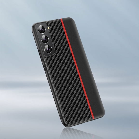 For Samsung Galaxy S22+ 5G Ultra-thin Carbon Fiber Texture Splicing Phone Case