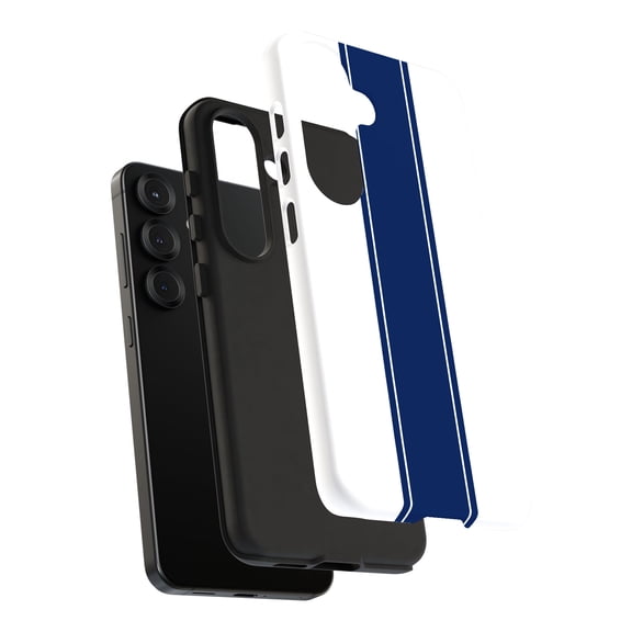 For Samsung Galaxy S22, Dual-Layer, Racing Stripe 8 Print, USA