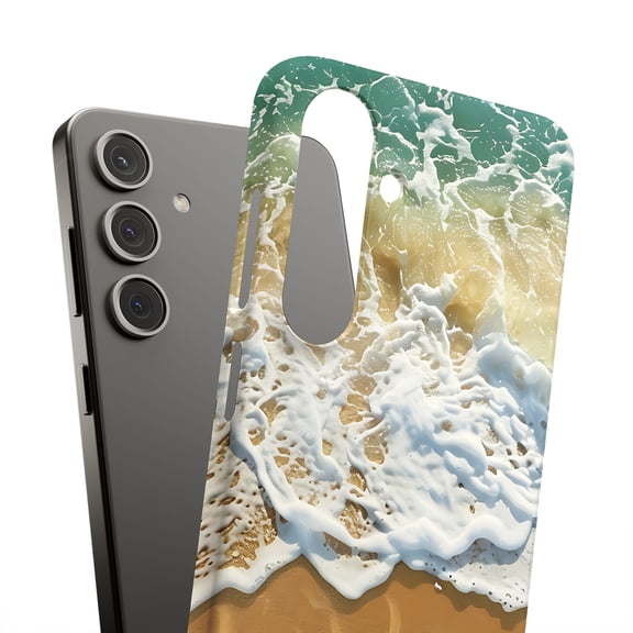 For Samsung Galaxy S22, Hard Shell, Beach Wave 2 Print, USA