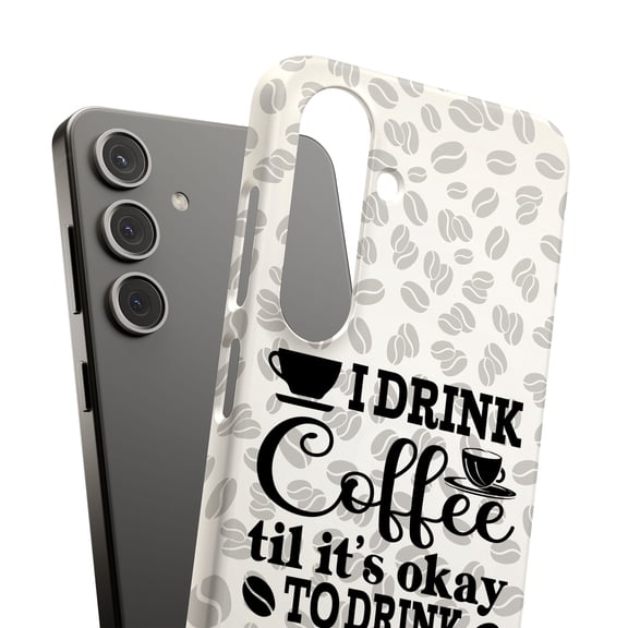 For Samsung Galaxy S22, Hard Shell, Coffee to Wine Print, USA