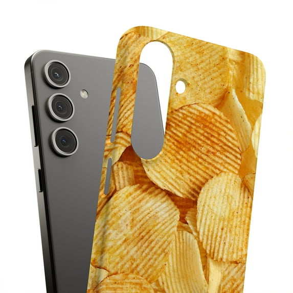 For Samsung Galaxy S22, Hard Shell, Potato Chips Print, USA