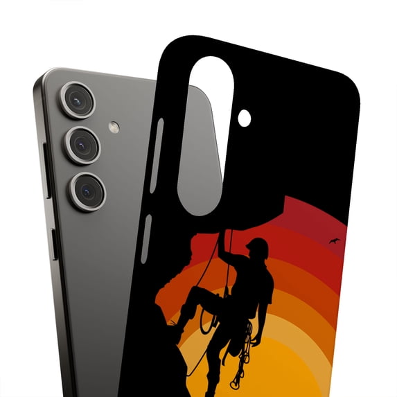 For Samsung Galaxy S22, Hard Shell, Rock Climber 1 Print, USA