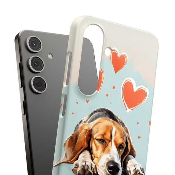 For Samsung Galaxy S22, Hard Shell, Sleepy Foxhound Print, USA