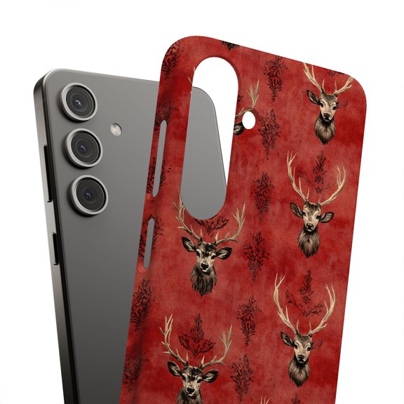 For Samsung Galaxy S22, Hard Shell, Snow Deer 2 Print, USA