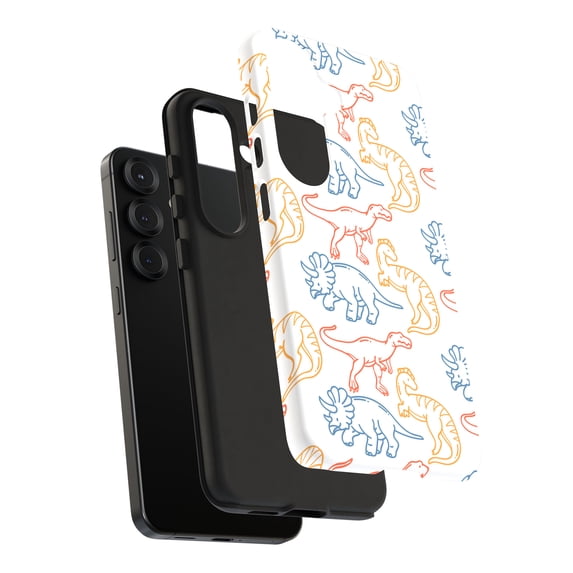 For Samsung Galaxy S22 Plus, Dual-Layer, Dinosaur 9 Print, USA