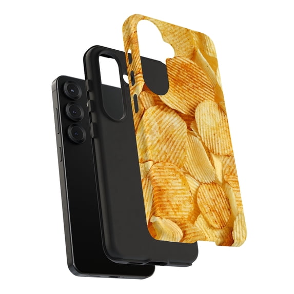 For Samsung Galaxy S22 Plus, Dual-Layer, Potato Chips Print, USA