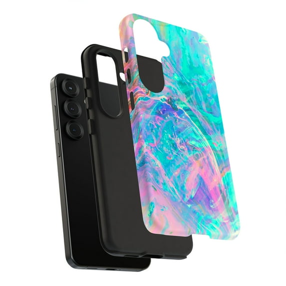 For Samsung Galaxy S22 Plus, Dual-Layer, Watercolor Art1 Print, USA