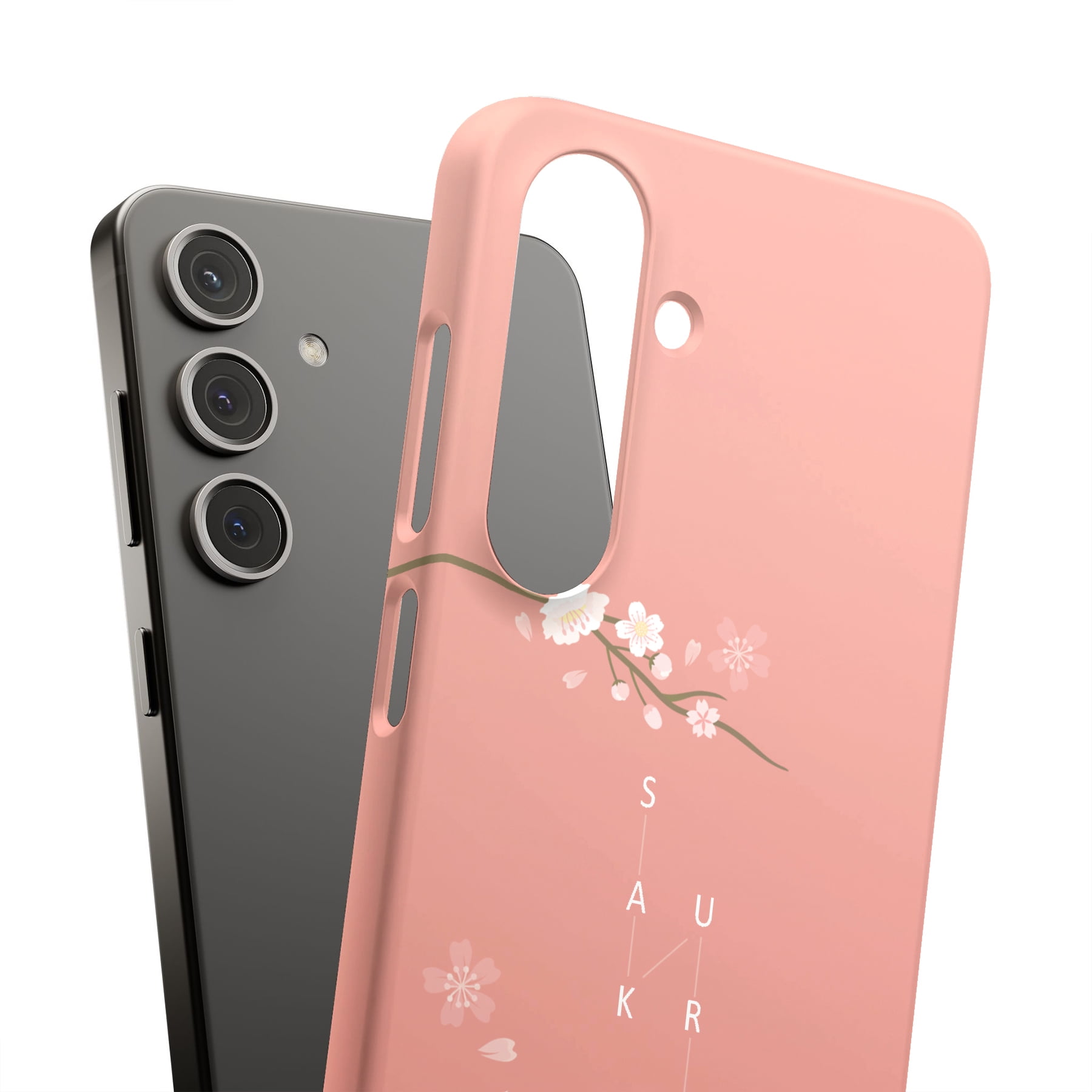 For Samsung Galaxy S22 Plus, Hard Shell Case, Cherry Blossom Print, USA ...