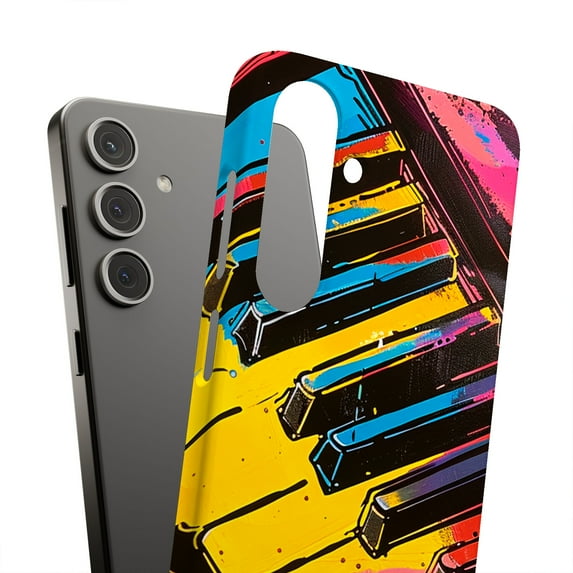 For Samsung Galaxy S22 Plus, Hard Shell, Color Piano Key Print, USA