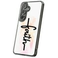 thumbnail image 1 of For Samsung Galaxy S22 Plus, Hybrid Clear, Faith Cross Print, USA, 1 of 8