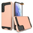 thumbnail image 1 of For Samsung Galaxy S22+ Plus Slim Rugged TPU PC Brushed Texture Hybrid Dual Layer Defender Armor Shock Absorbing Phone Case Cover by Xpression [Rose Gold], 1 of 8