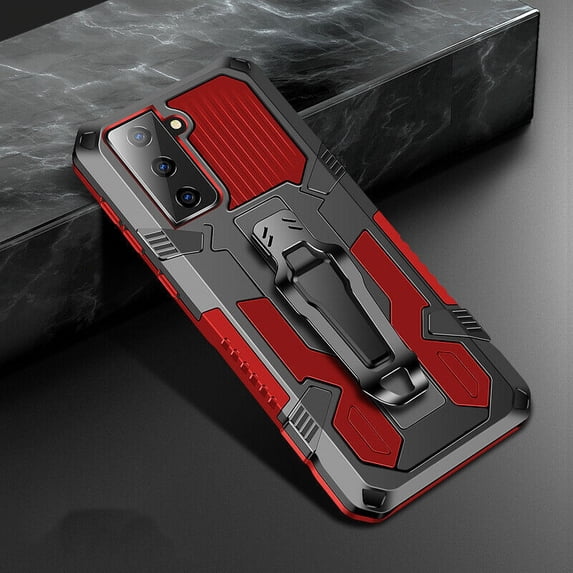 For Samsung Galaxy S22/S22+/S22 Ultra Shockproof Armor Stand Case With Belt Clip