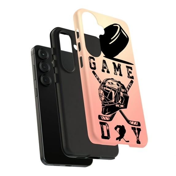 For Samsung Galaxy S22 Ultra, Dual-Layer, Game Day Hocky Print, USA