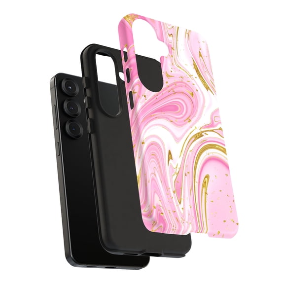 For Samsung Galaxy S22 Ultra, Dual-Layer, Opal Marble 11 Print, USA