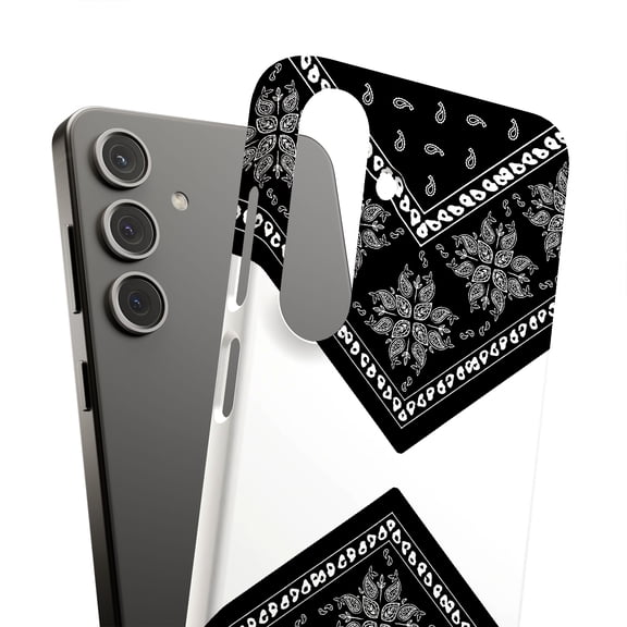 For Samsung Galaxy S22 Ultra, Hard Shell, Black Bandana 1 Print, USA