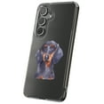thumbnail image 1 of For Samsung Galaxy S22 Ultra, Hybrid Clear, Dog Painting k Print, USA, 1 of 8