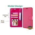 thumbnail image 1 of For Samsung Galaxy S22 Ultra Luxury Leather Wallet Case with Credit Card Holder Storage Lanyard Kickstand Magnetic Flip Phone Case Cover by Xpression [Hot Pink], 1 of 9