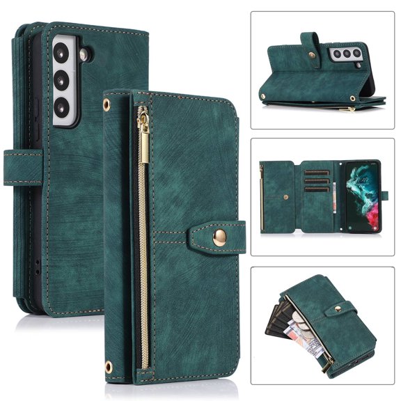For Samsung Galaxy S23+ 5G Dream 9-Card Wallet Zipper Bag Leather Phone Case For Samsung Galaxy S23+ 5G