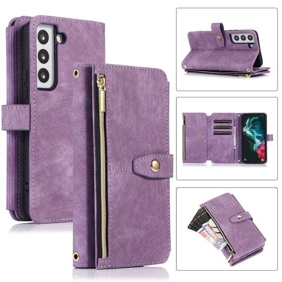 For Samsung Galaxy S23+ 5G Dream 9-Card Wallet Zipper Bag Leather Phone Case For Samsung Galaxy S23+ 5G