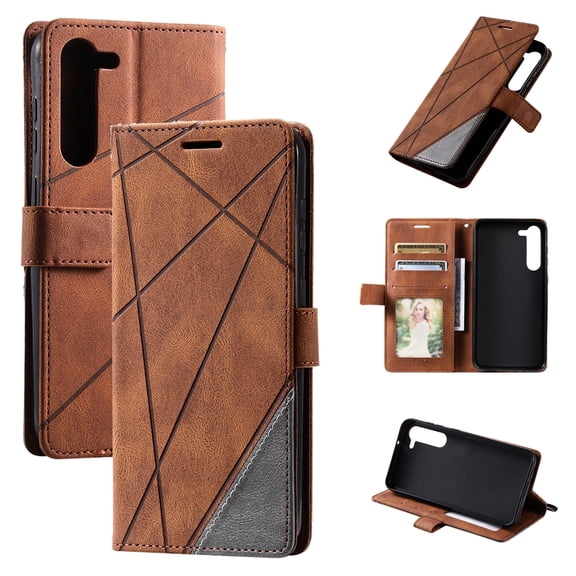 For Samsung Galaxy S23 5G Skin Feel Splicing Leather Phone Case For Samsung Galaxy S23 5G