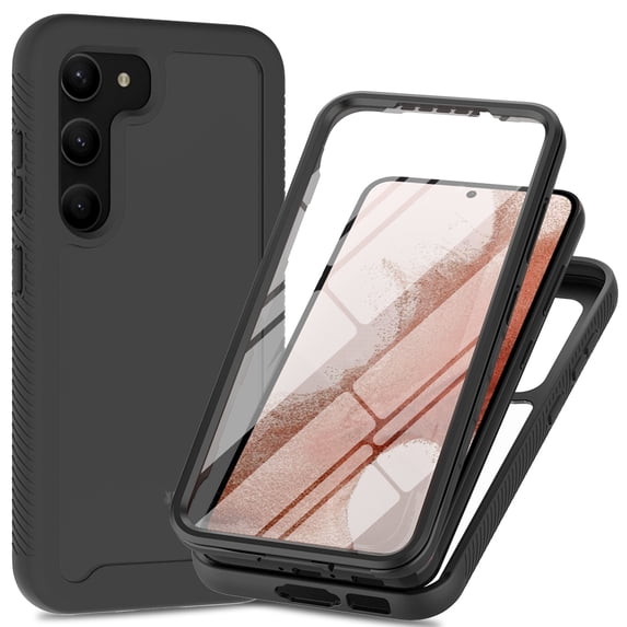 For Samsung Galaxy S23+ 5G Two-layer Integrated Transparent TPU + PC + PET Protective Phone Case