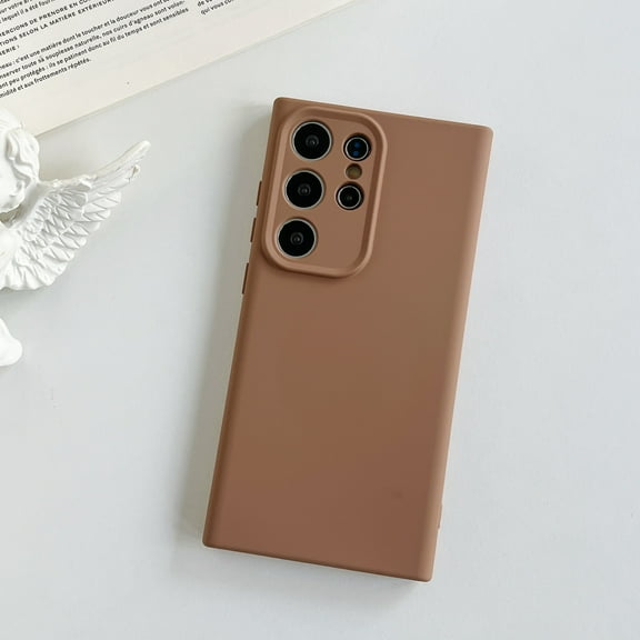 For Samsung Galaxy S23 Case, Magnetic Cover Compatible with Magsafe & Car Mount Soft Silicone Shockproof Anti-Scratch Bumper Drop Protection Phone Case for Samsung Galaxy S23, Khaki