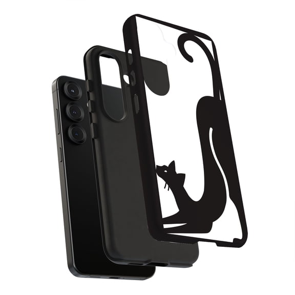 For Samsung Galaxy S23, Dual-Layer, Cat Décor 1 Print, USA
