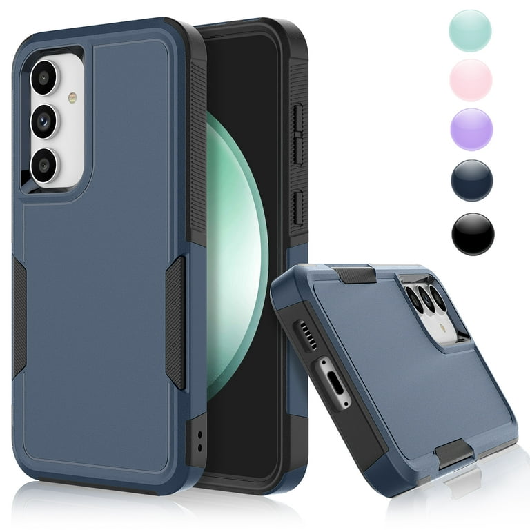 For Samsung Galaxy S23 FE 5G Case, 2 in 1 PC Phone Case for Galaxy S23 FE  5G 6.4 2023 Case, Heavy Duty Rubber & Rugged Shockproof Full Body  Protection Case Cover 