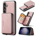 thumbnail image 1 of For Samsung Galaxy S23 FE Case, Detachable 2 in 1 PU Leather Zipper Wallet Case for Women Men with RFID Blocking Removable Card Holder Slot Magnetic Closure Shockproof Protective Phone Cover,Pink, 1 of 10