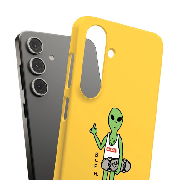 For Samsung Galaxy S23, Hard Shell, Bleh Alien Yel Print, USA