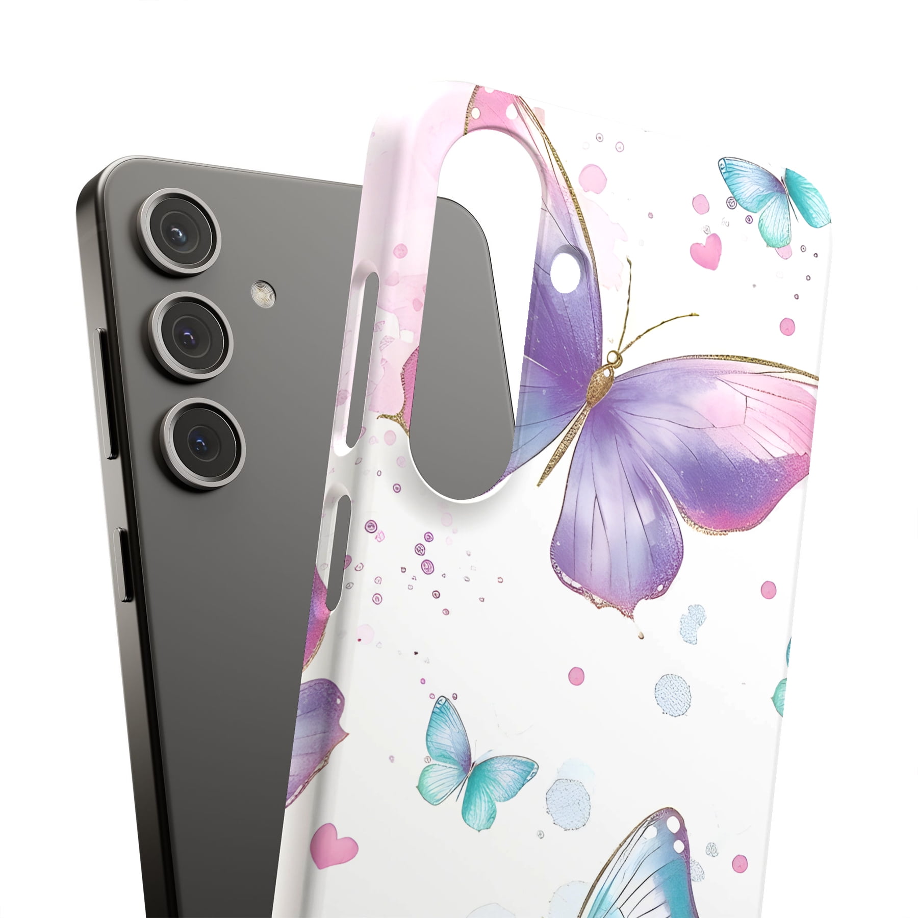 For Samsung Galaxy S23 Hard Shell Case Butterfly 5 Print USA For Samsung Galaxy S23 Hard Shell Case Butterfly 5 Print USA
