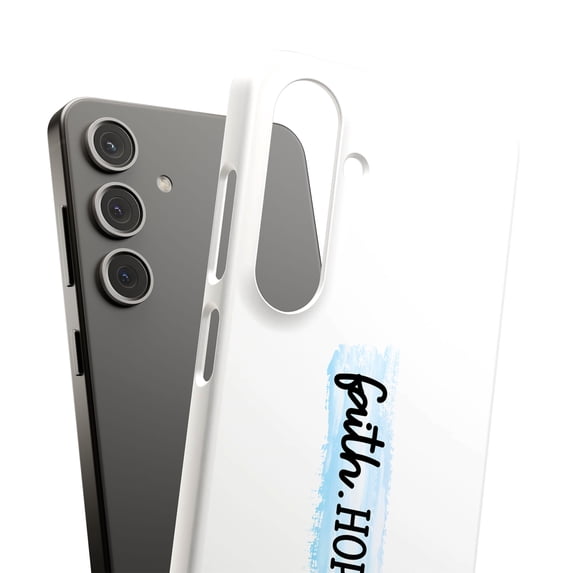 For Samsung Galaxy S23, Hard Shell, Faith Hope Love Print, USA