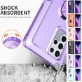 thumbnail image 1 of For Samsung Galaxy S23 Luxury Slim Hybrid PC+Silicone Ring Stand Holder Shockproof Armor Hard PC + Soft TPU Phone Case Cover, 1 of 5