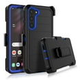 thumbnail image 1 of For Samsung Galaxy S23 Plus 6.6" Case, Heavy Duty Rugged Defender Case with [Belt Clip Holster] [Built in Screen Protecotr], Shockproof Full Body Protection Kickstand Cover, Blue, 1 of 8