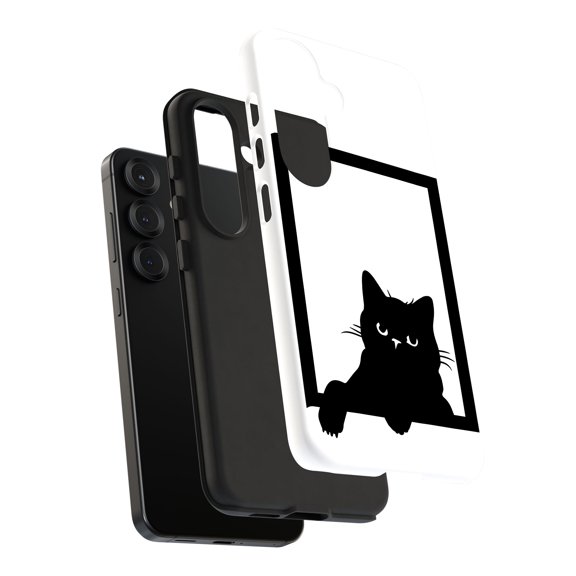 For Samsung Galaxy S23 Plus, Dual-Layer, Cat Décor 2 Print, USA
