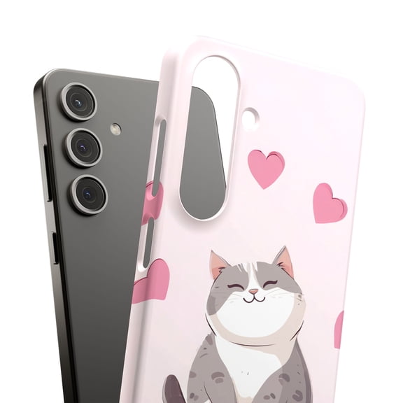 For Samsung Galaxy S23 Plus, Hard Shell, Cute Cat Love Print, USA