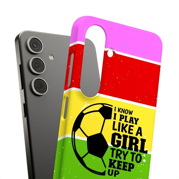 For Samsung Galaxy S23 Plus, Hard Shell, Girl Soccer Print, USA