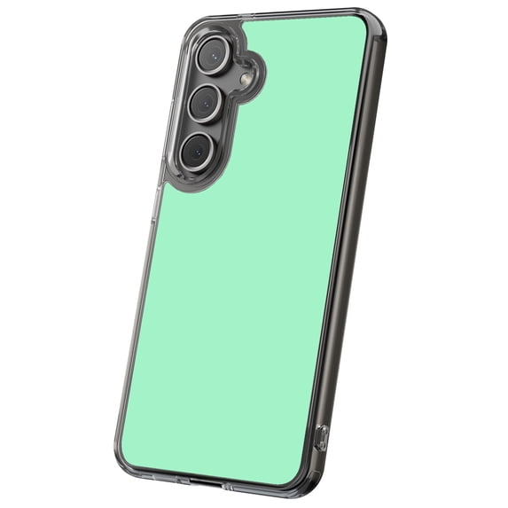 For Samsung Galaxy S23 Plus, Hybrid Clear, Mint Green Print, USA