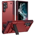 thumbnail image 1 of For Samsung Galaxy S23+ Plus Hybrid Stand Military Grade Anti Drop Protection Built-in Kickstand Hard TPU Rubber Armor Cover ,Xpm Phone Case [ Red ], 1 of 5
