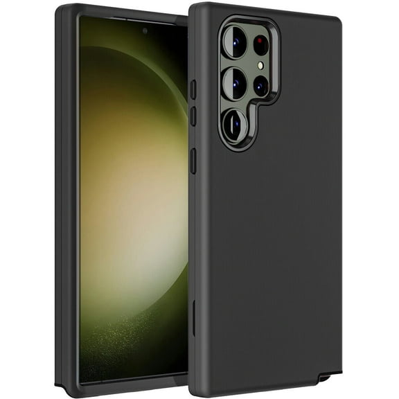 For Samsung Galaxy S23 Ultra (6.8 inch) Case Hybrid Shockproof Heavy Duty Hard Cover --Black