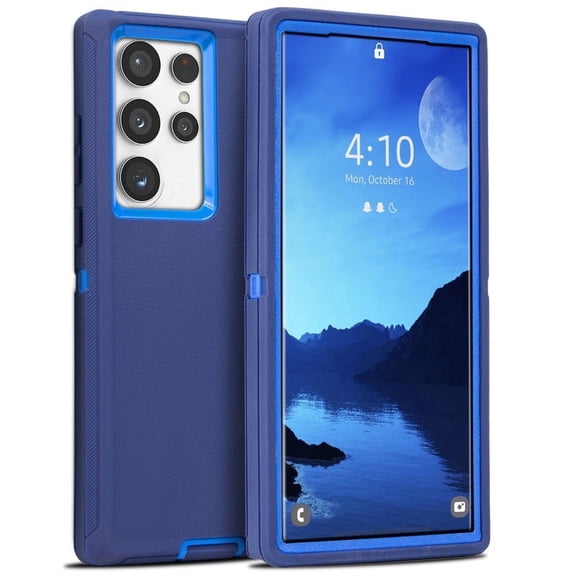 For Samsung Galaxy S23 Ultra Case Cover 3 in 1 Layers Rugged Heavy Duty Shockproof 6.8'' Blue