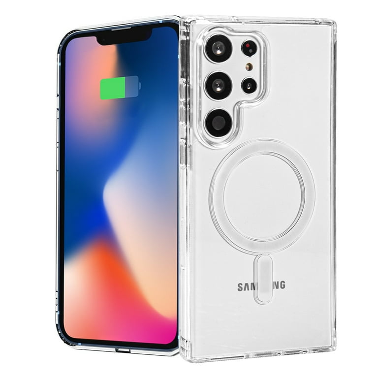 Silver Galaxy S23 Ultra clear case