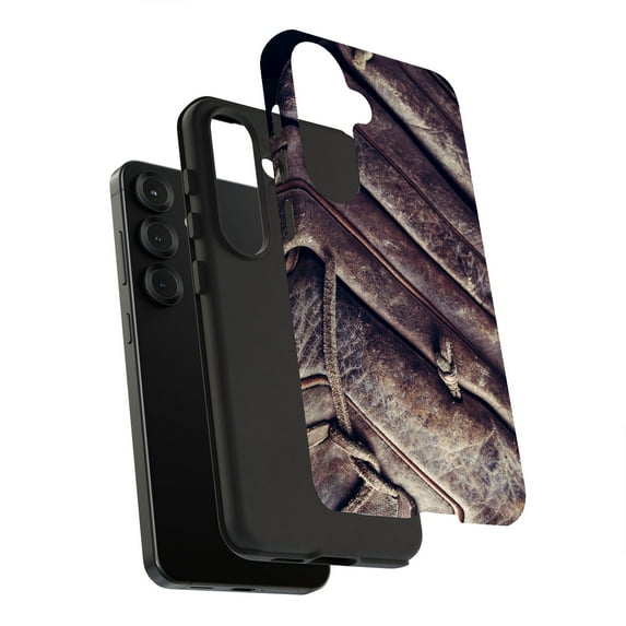 For Samsung Galaxy S23 Ultra, Dual-Layer, Baseball Glove Print, USA
