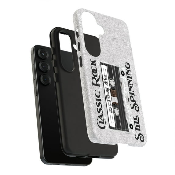 For Samsung Galaxy S23 Ultra, Dual-Layer, Rock Still Spinning Print, USA