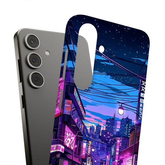 For Samsung Galaxy S23 Ultra, Hard Shell, Anime Street 1 Print, USA