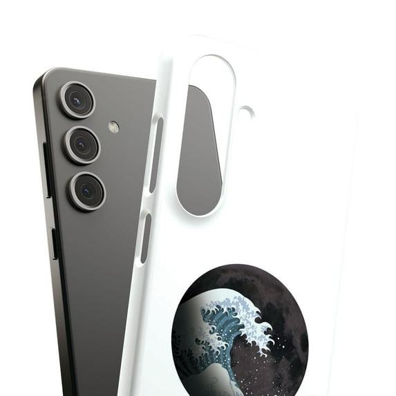 For Samsung Galaxy S23 Ultra, Hard Shell, Great Wave Moon Print, USA